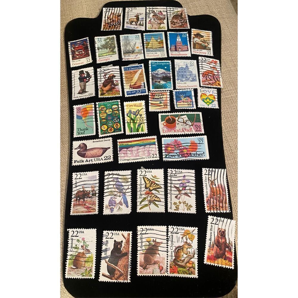 U.S. Postage Stamps Set of 36 Cancelled 22 Cents Stamps